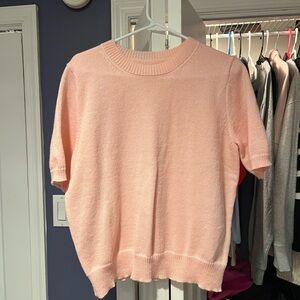 Peach Short Sleeve Sweater